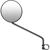 Ergotec Spiegel M-55L lange Arm 105mm staal - zwart gezandstraald