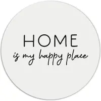 Label2X Muurcirkel home is my happy place