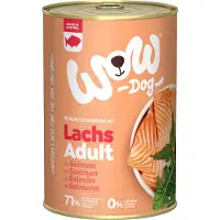 Wow 6x 400g Adult Zalm Hondenvoer Nat