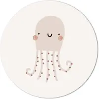 Label2X Muurcirkel kids octopus