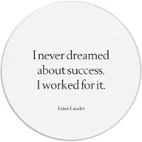 Label2X Muurcirkel I never dreamed about succes