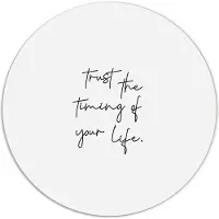 Label2X Muurcirkel trust the timing of your life