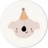 Label2X Muurcirkel kids koala