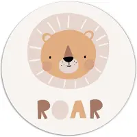 Label2X Muurcirkel kids roar