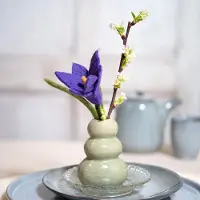 Sjaal met Verhaal Bloem Vilt - Krokus Paars - 25cm - Fairtrade Sjaalmetverhaal