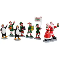 Lemax Santa'S Elf Parade Set Of 7 Kerst