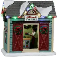 Lemax Mom's She Shed, B/O (4.5v) Harvest Crossing Collection 2022