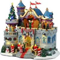 Lemax Santa's Castle Gala 20x32x31 cm Kersthuisje