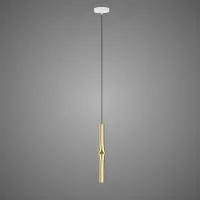 Estiluz Flow Hanglamp 41 cm | Satin Gold | White