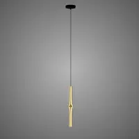 Estiluz Flow Hanglamp 41 cm | Satin Gold | Black