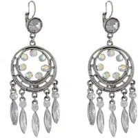 Behave - Oorbellen - Dreamcatcher oorhangers zilverkleur