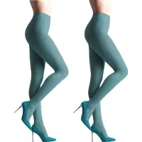 Giulia - Samba 40den (Multipack) Opaque Panty - Munt - XL