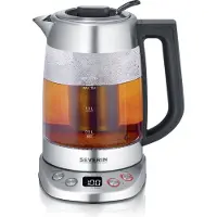 Severin WK 3480 - Waterkoker/ Theemaker - 1,7 L - 5 slimme theeprogramma’s - Warmhoudfunctie - Temperatuur en zettijd individueel instelbaar - RVS