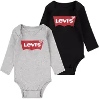 Levi's Kids Body met lange mouwen LS 2PK BATWING BODYSUIT (2-delig)