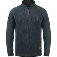 Blend Trui 'Ganbolf' donkerblauw / bruin / zilvergrijs