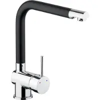 Cornat SOLS5 wastafelmengkraan Solana zwart - messing - 7,5 l/min
