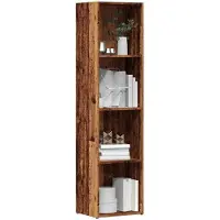 vidaXL Boekenkast oud houten 36x30x143 cm bewerkt hout
