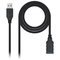 Nanocable Kabel USB 3.0 A naar USB A NANOCABLE 10.01.0902BK 2 m Zwart
