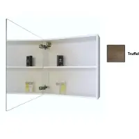 Sanicare Spiegelkast qlassics 60 cm 1 deur truffel-eiken rechts
