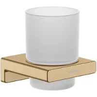 Hansgrohe AddStoris - Tandenborstelhouder, mat glas/geborsteld brons 41749140