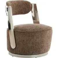 Light & Living Stoel 68x65x77 cm KEMENA grijs-bruin (Bruin, 65x77x68cm)