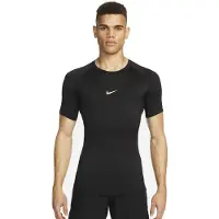 Nike Pro Ondershirt Korte Mouwen Zwart | XS