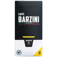 Barzini Koffiecapsules compatibel met Nespresso Caffe Barzini Ristretto, 22 pcs.