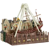 Luville Efteling Halve Maen Schommelschip | 3x AA | 29 x 21 x 26 cm