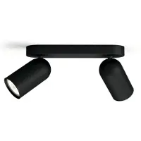 Philips Plafondspot Pongee Zwart 2xgu10