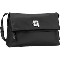 Karl Lagerfeld Schoudertas 'Ikonik 2.0' beige / zwart / wit