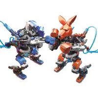 Sans marque Construct & Create Hydraulische Boksende Tim & Tom Gevechtsrobots - Experimenteerset - Robot Speelgoed - Stem Speelgoed - DIY Bouwpakket - 93483