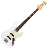 SX Elektrische basgitaar - SJB62-OWH - Retro Series 62 - J-Style - 2x Single Coil - Olympic White - Inclusief tas