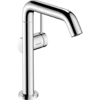 Hansgrohe Tecturis S ééngreeps wastafelkraan 210 Fine CoolStart met draaibare uitloop en PushOpen afvoerplug, chroom