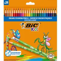 BIC Kids Illusion - Kleurpotloden - Kinderen en volwassenen - Verschillende Kleuren - Potlood - 24 Stuks