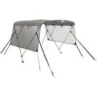 vidaXL Biminitop 3 bogen met mesh zijwanden 183x(170-182)x137 cm