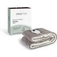 SleepMed - Elektrische Knuffeldeken Taupe – Warmte en