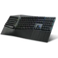 Perixx Periboard-835 Ergonomisch Gesplitst Toetsenbord – Draadloos, Verlicht, Mechanisch en Programmeerbaar – Oplaadbaar met 2.4GHz, Bluetooth en Bedrade Optie