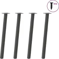 vidaXL Console tafelpoten 4 st 72 cm staal antraciet