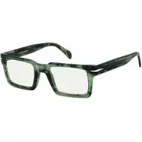 David Beckham DB 7126 51/22/150 Groene hoorn Acetaat monturen MAN DB 7126