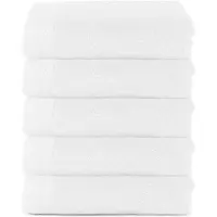 The One Towelling Organische Handdoeken Set - 5 Stuks - 50 x 100 cm - Hotelkwaliteit - Handdoekenset - Badhanddoek - 550gr/m2 - Katoen - Wit