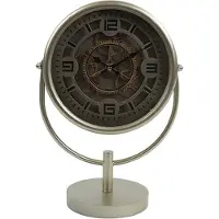 Countryfield Tafelklok William zilver - L16B27H40CM