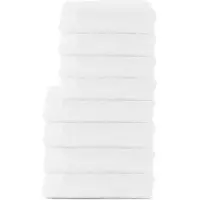 The One Towelling Organische Handdoeken Set - 8 stuks - 4x Badlakens, 4x Handdoeken - Hotelkwaliteit - Handdoekenset - Badhanddoek - 550gr/m2 - Katoen - Wit