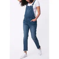 Seraphine Maternity Denim Dungarees Blue Size: 10 PETITE | Jumpsuits Outlet | Dames | Blauw