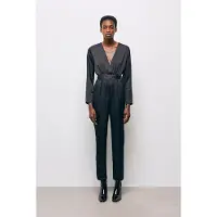 The Kooples Combinaison Manches Longues Matiere Magique Black Maat: 36 | Jumpsuits Outlet | Dames | Zwart