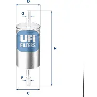 Ufi 31.842.00 Brandstoffilter