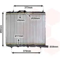VAN WEZEL 37002590 Radiateur