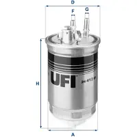 Ufi 24.412.00 Brandstoffilter