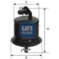 Ufi 31.724.00 Brandstoffilter
