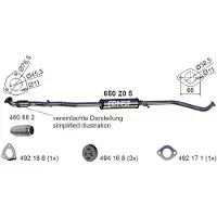 ERNST 650205 Uitlaat middendemper