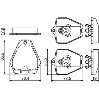 Bosch 0 986 494 215 Remblokken